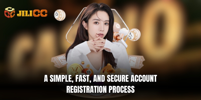 a simple fast and secure account registration process