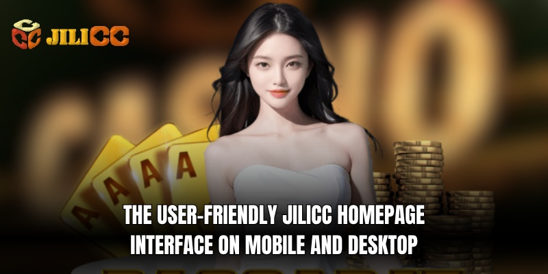 the user friendly jilicc homepage interface on mobile and desktop